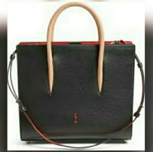 Auth ChristianLouboutin Paloma AfricubeMedium tote